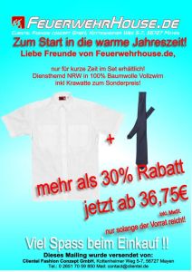 Diensthemd NRW 1/2 Arm + Krawatte